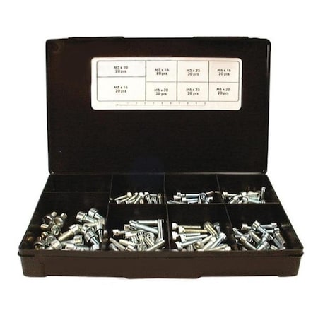Aftermarket 160 Piece Kit of Handypac Allen Head Metric Screws RAP11837